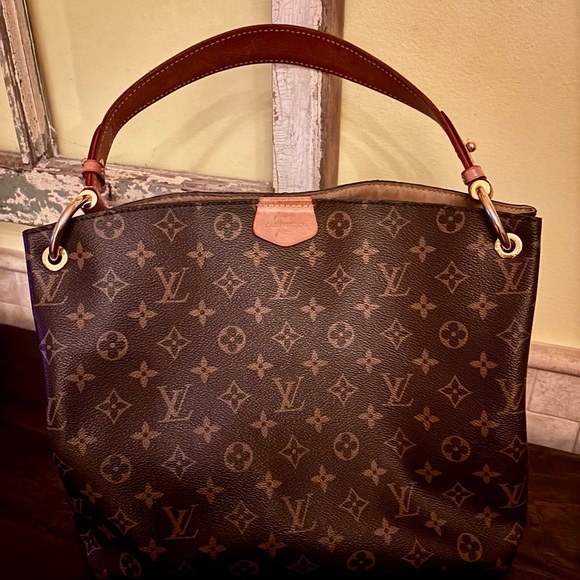 Louis Vuitton Handbags - AUTHENTIC Louis Vuitton Dark Brown Monogram Graceful PM Shoulder Bag